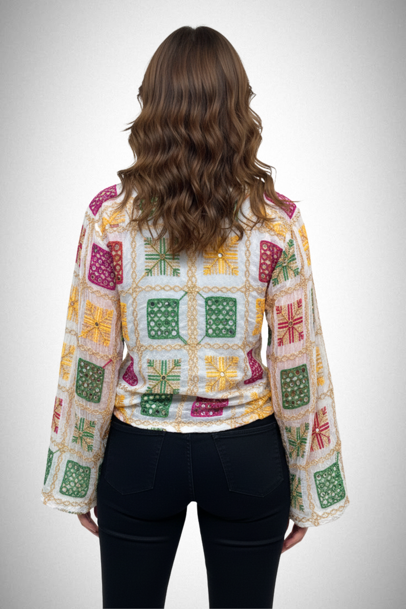 Nav Phulkari Shirt