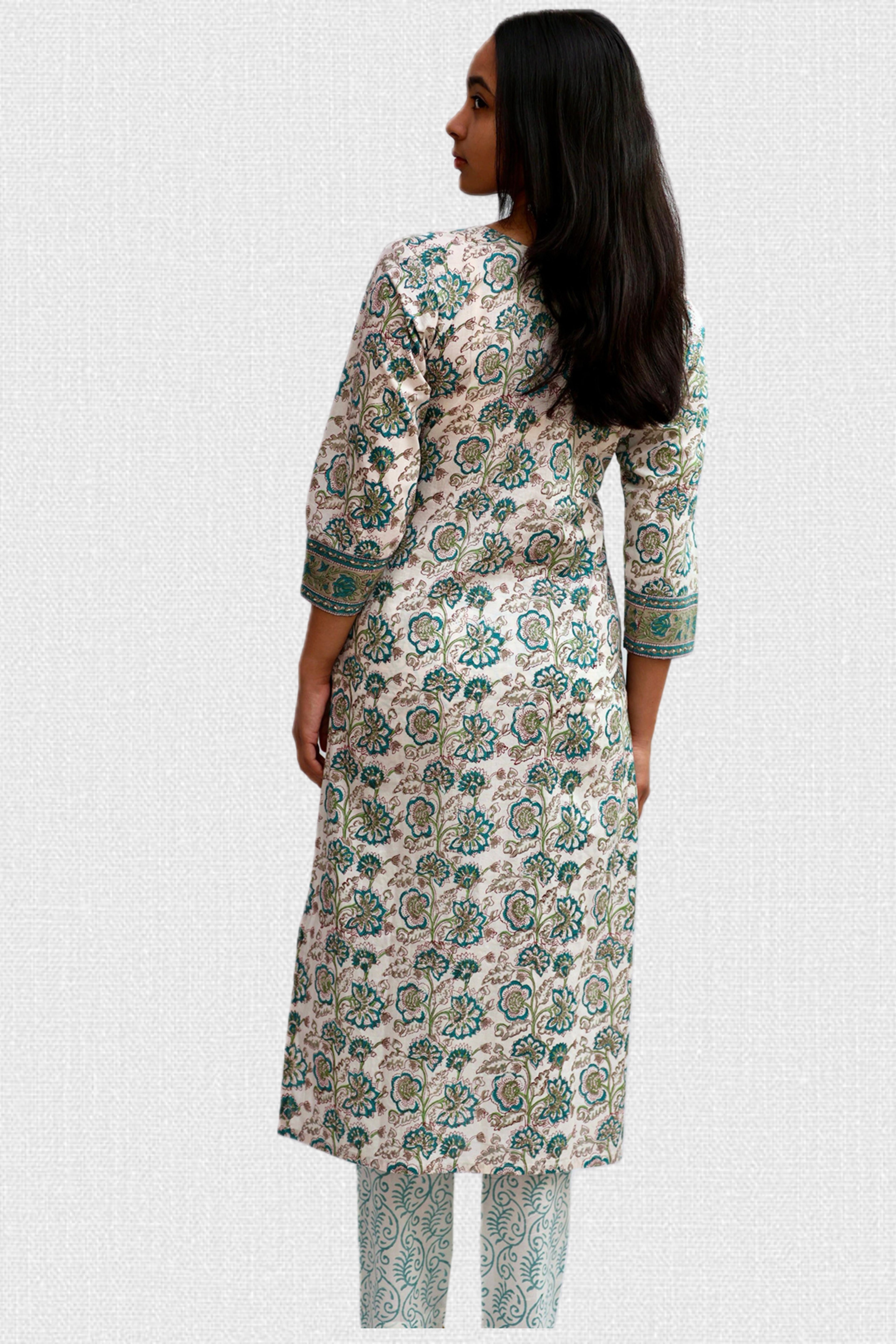 Neel Bahaar Cotton Kurta