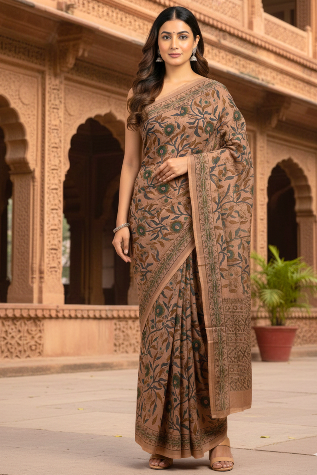 Aashima Floral Cotton Saree