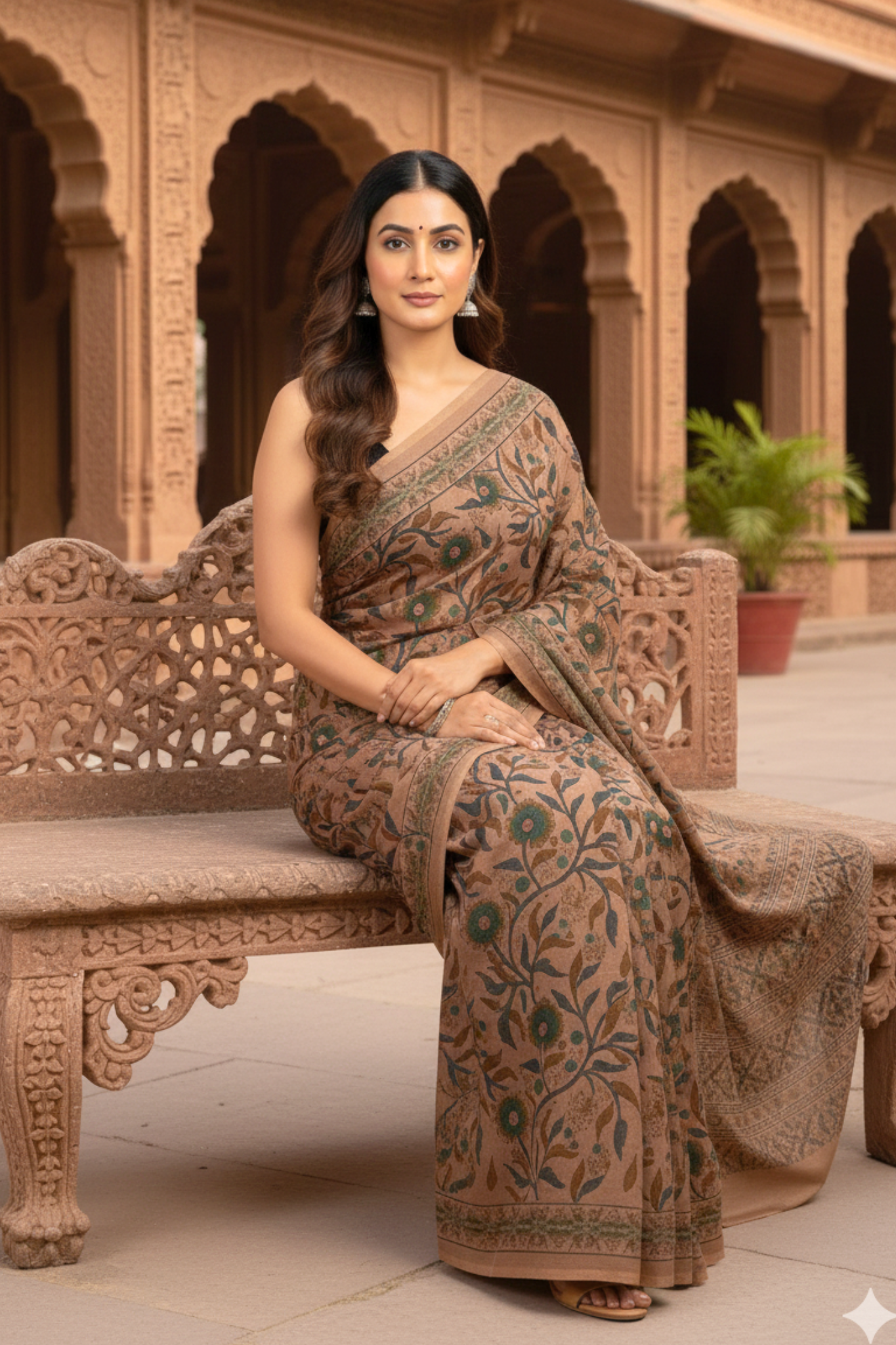 Aashima Floral Cotton Saree