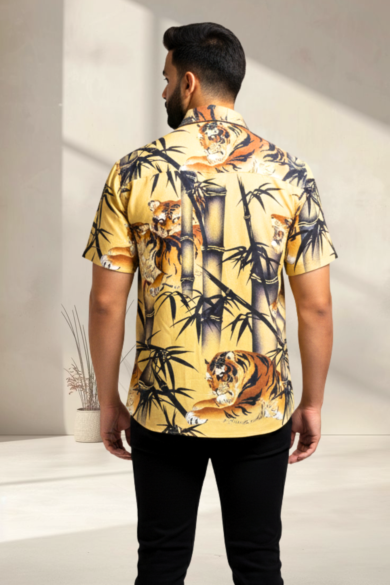 Bamboo Blaze Tiger Print Shirt