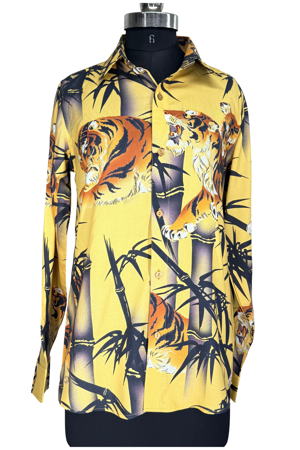 Bamboo Blaze Tiger Print Shirt (Full Sleeve)
