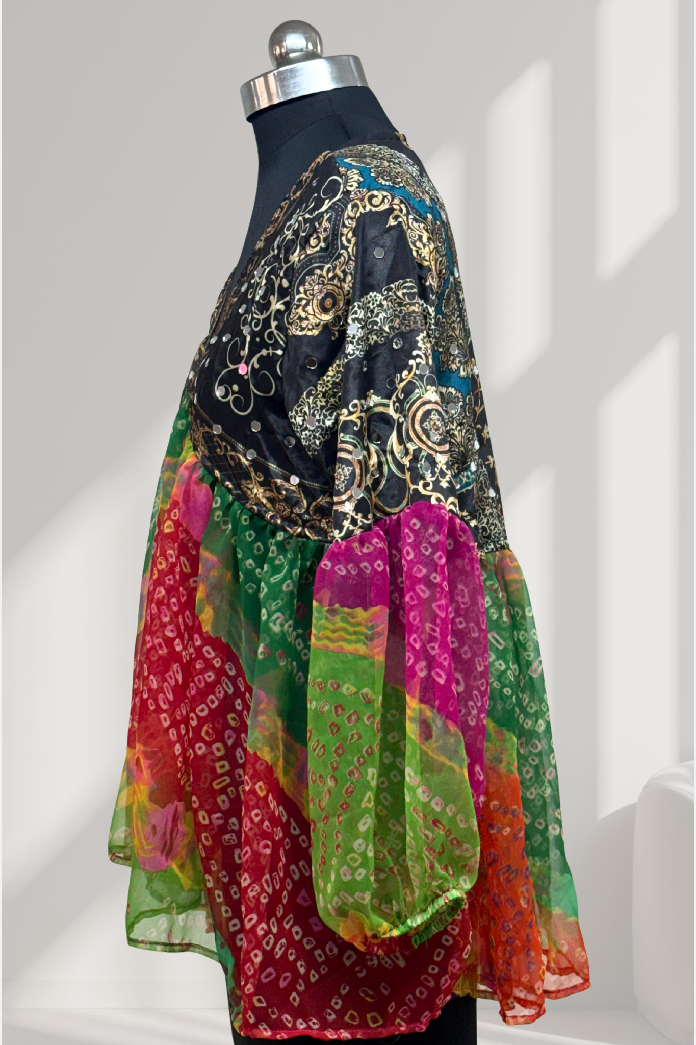 Rangvila Bandhani Flare Top