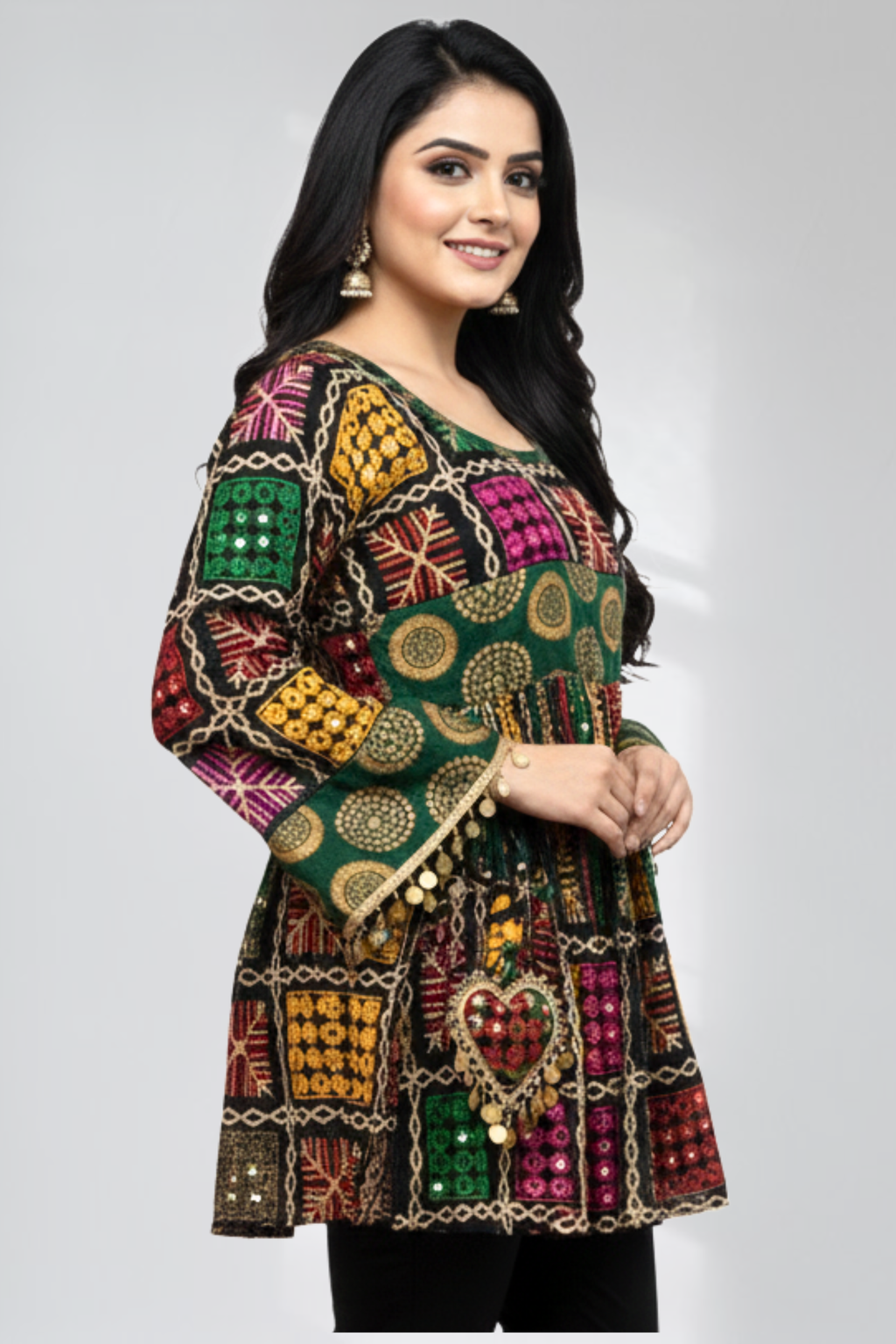 Nav-Poshaak Folk Fusion Top