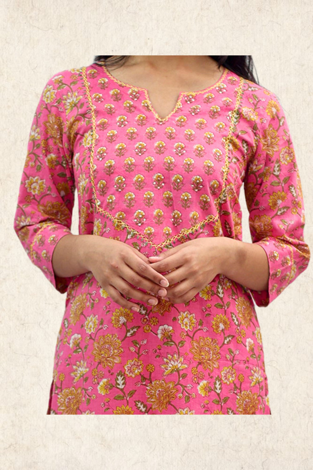 Bafta Bloom Cotton Kurta