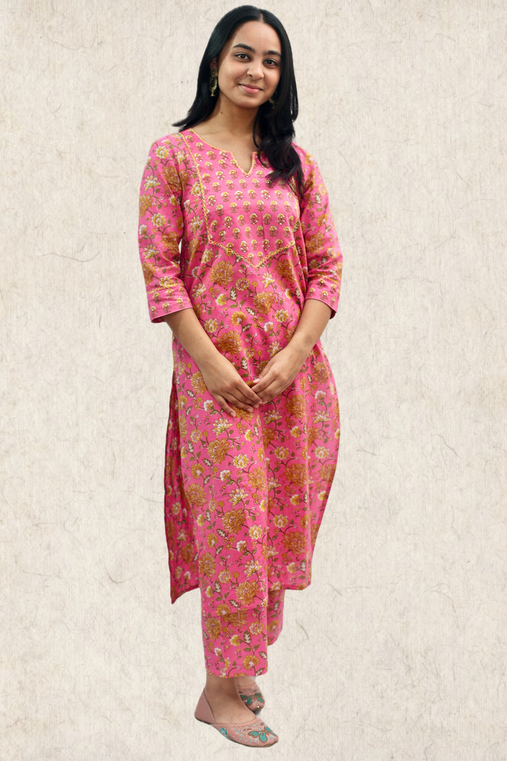 Bafta Bloom Cotton Kurta