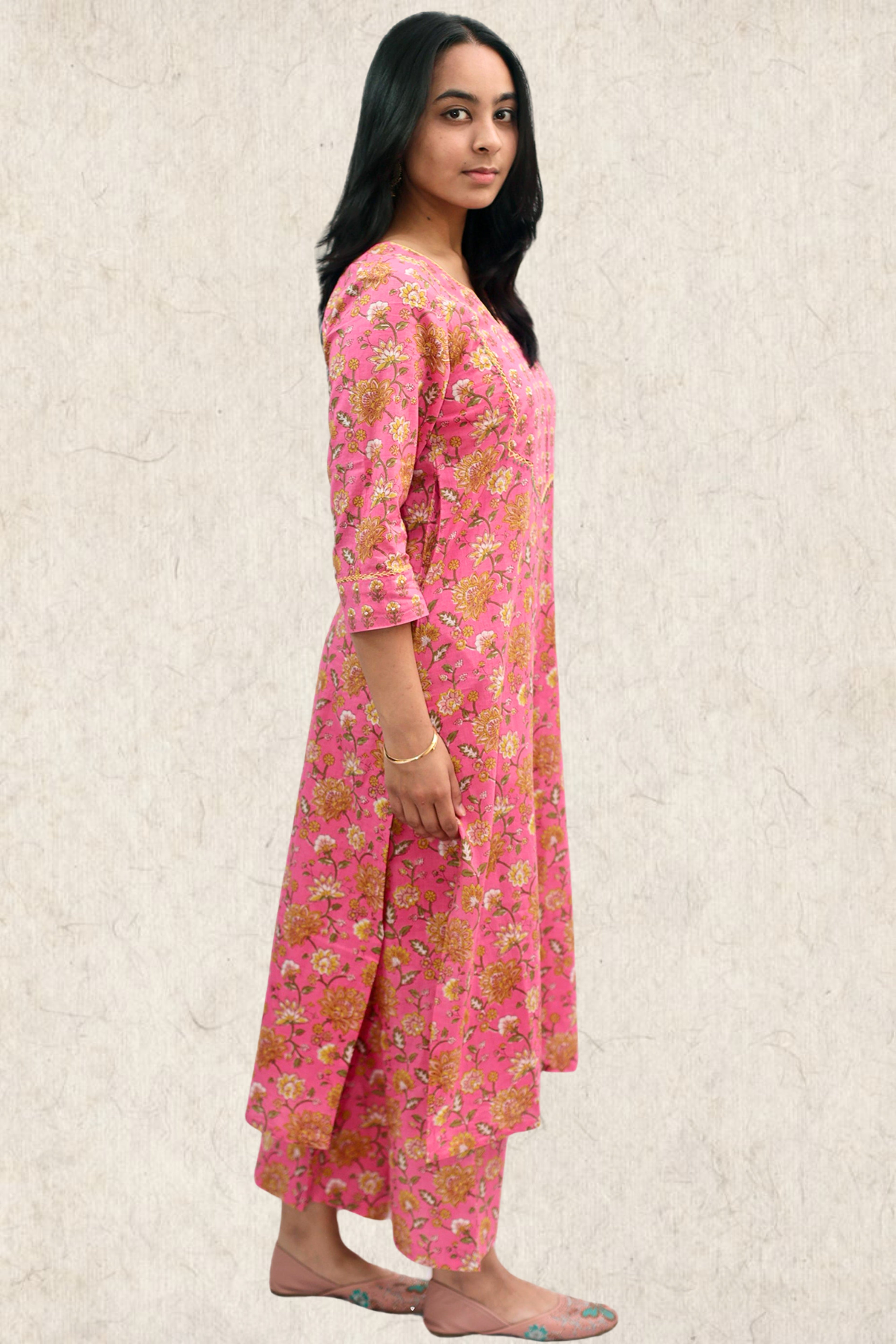 Bafta Bloom Cotton Kurta