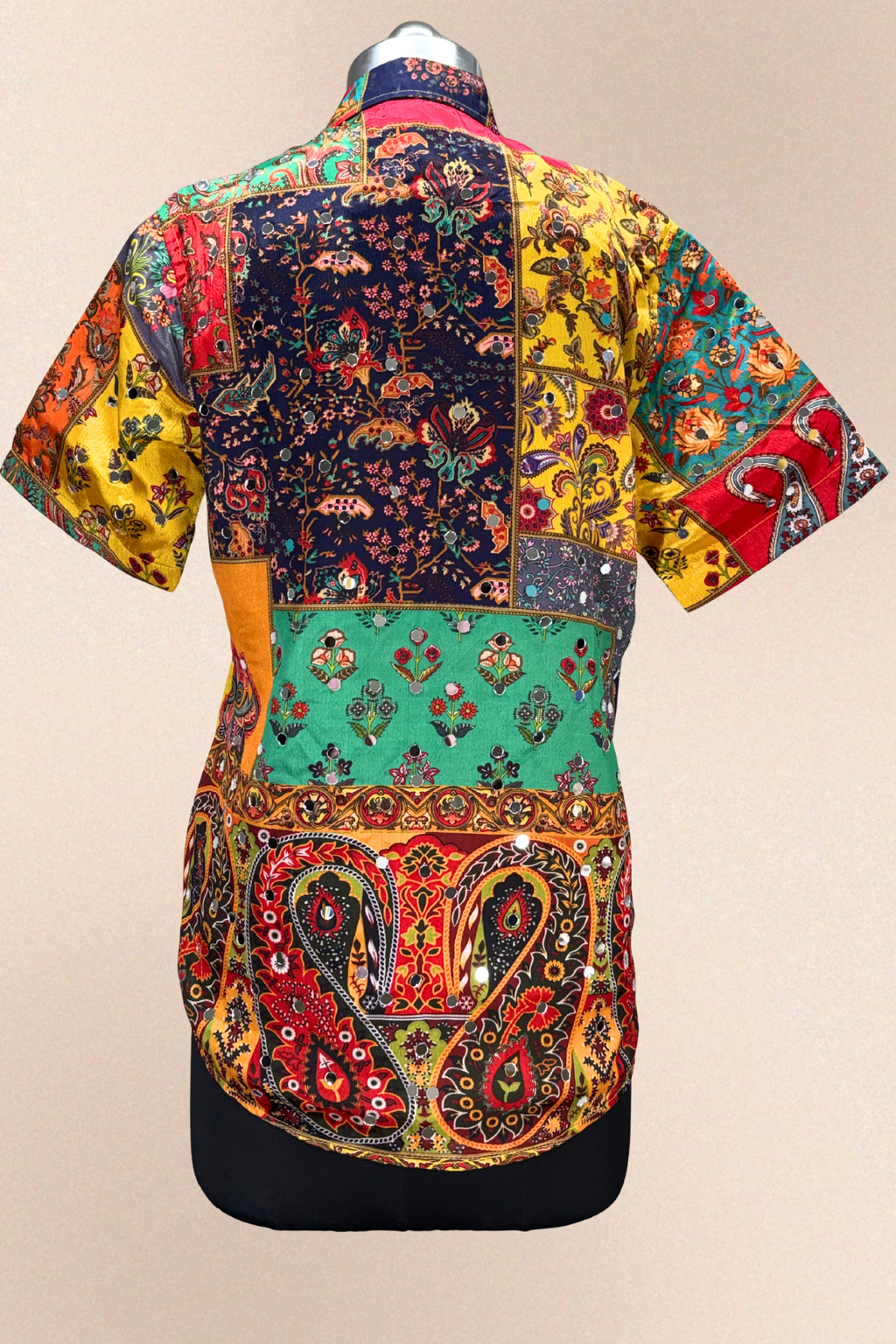 NavRang Heritage Patchwork Men’s Shirt
