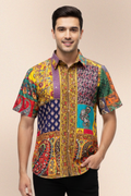 NavRang Heritage Patchwork Men’s Shirt