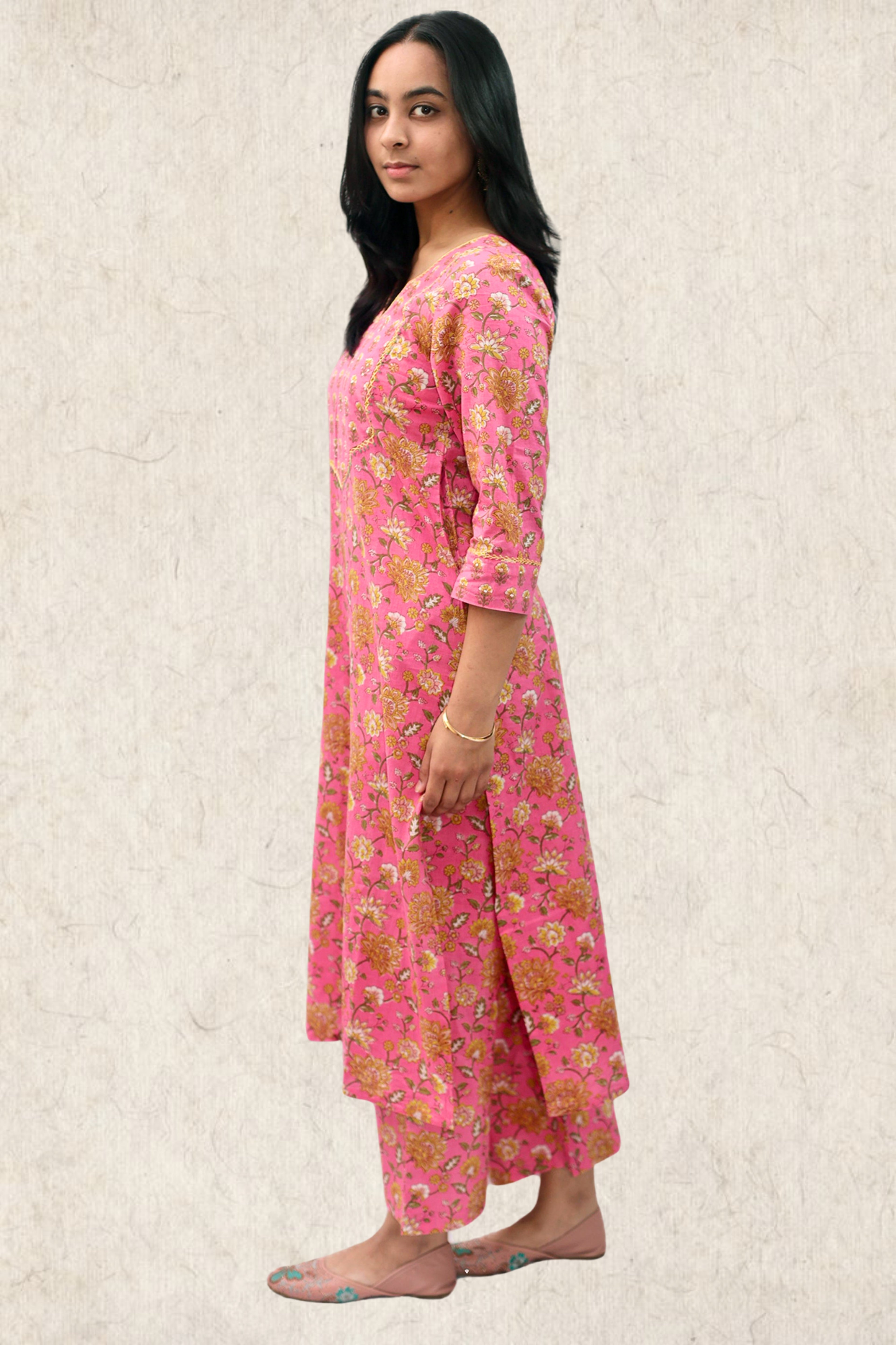 Bafta Bloom Cotton Kurta
