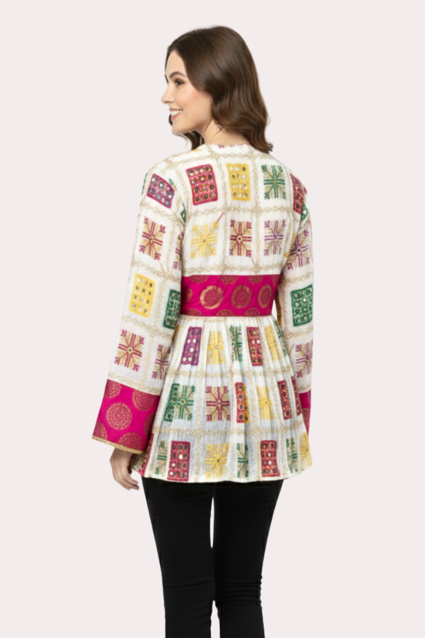 Nav Vibrant Viraasat Peplum Top