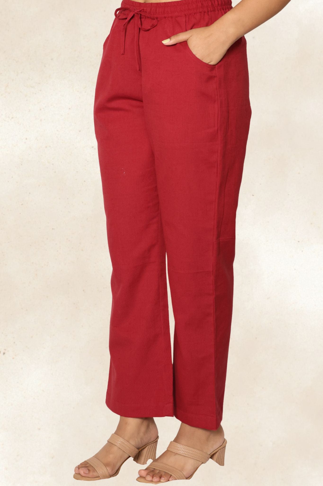 Rangat Red Co-ord Set (Pant)