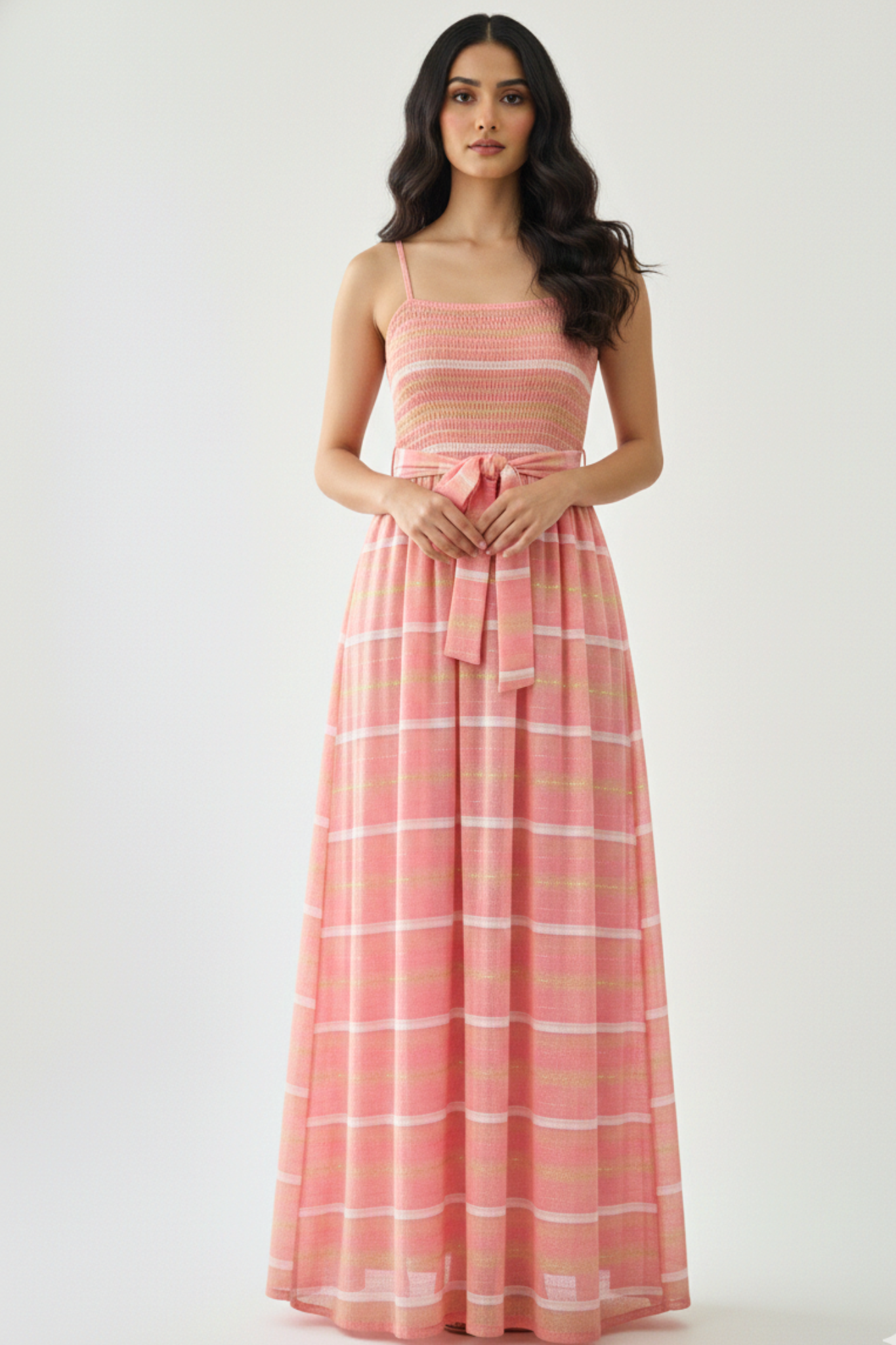 Nav Ira Pastel Breeze Stripe Dress