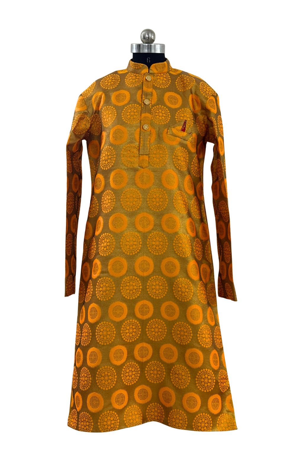 Nav Vibhum Heritage Mustard Kurta