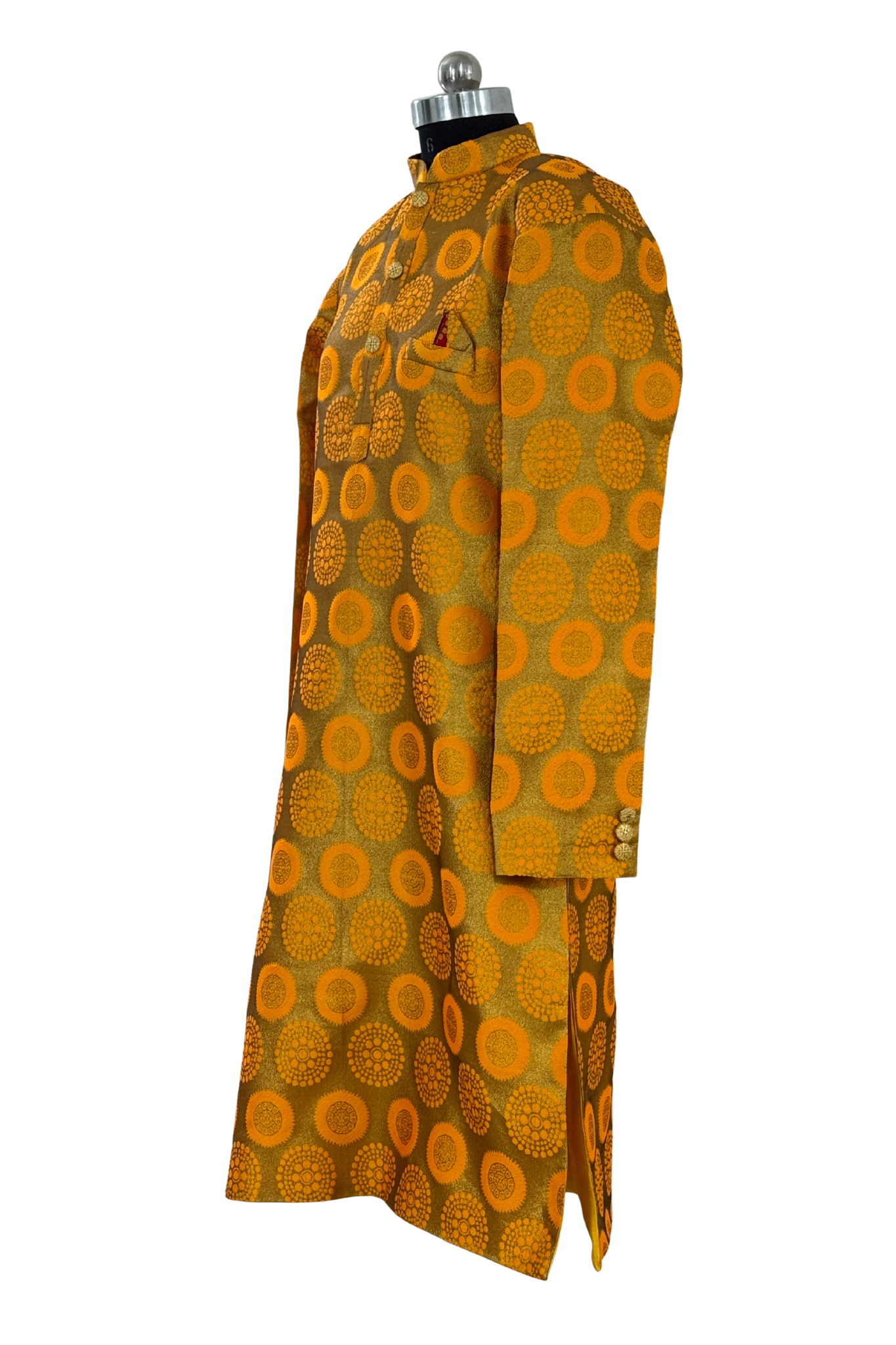 Nav Vibhum Heritage Mustard Kurta