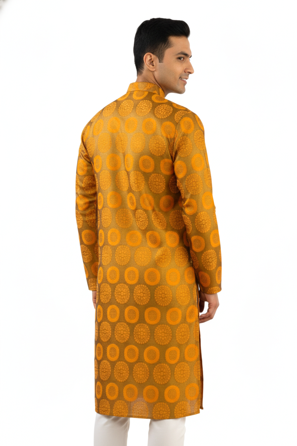 Nav Vibhum Heritage Mustard Kurta