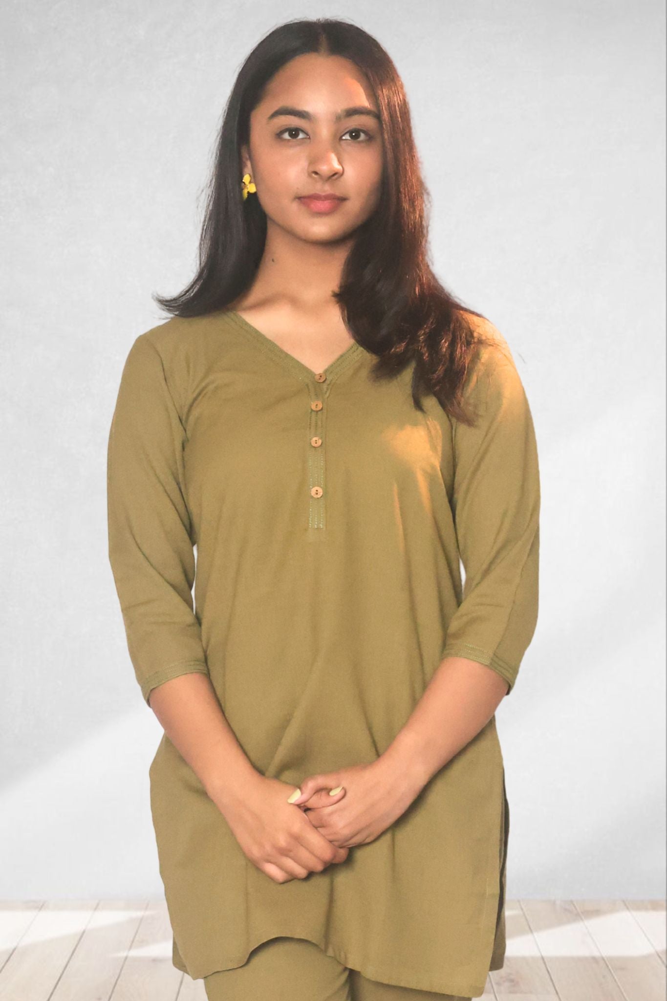 Olive Aura Co-ord Set (Top)