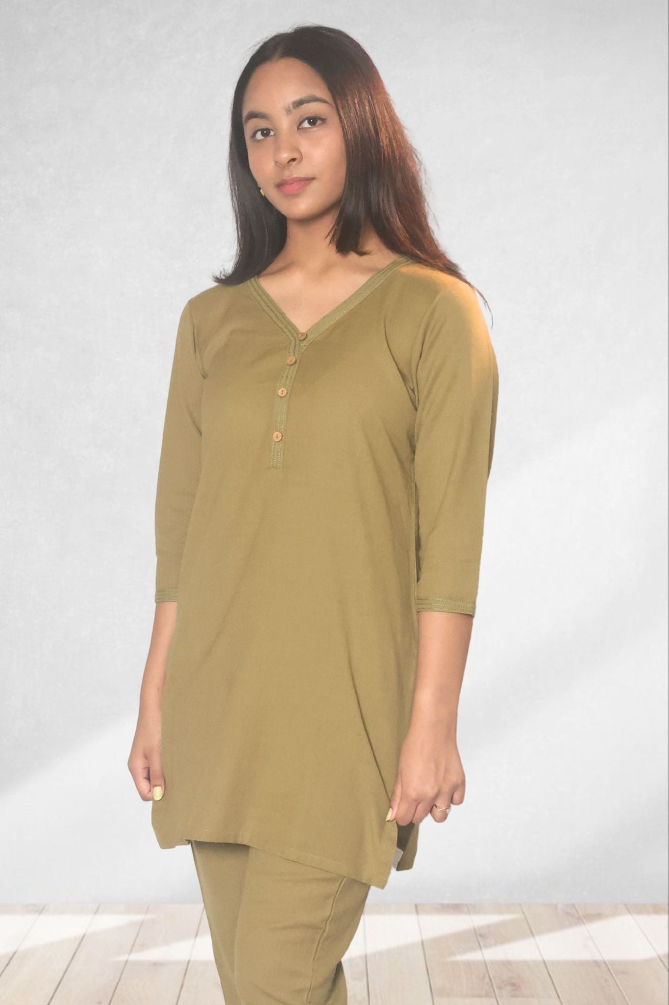 Olive Aura Co-ord Set (Top)