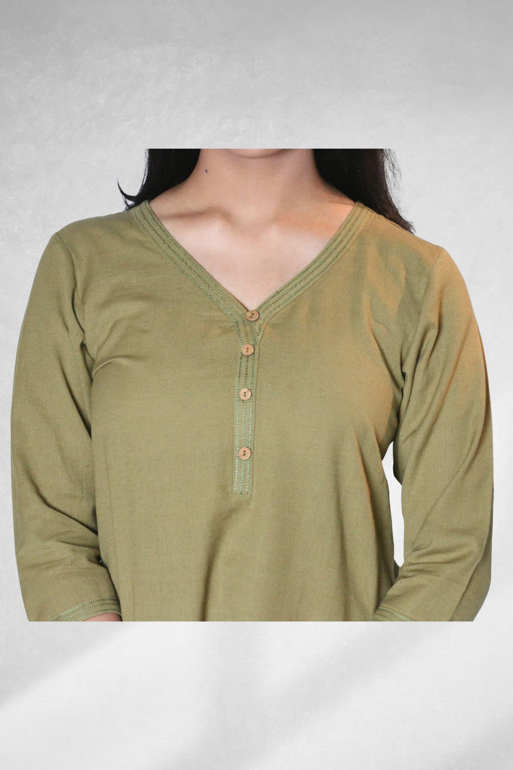 Olive Aura Co-ord Set (Top)