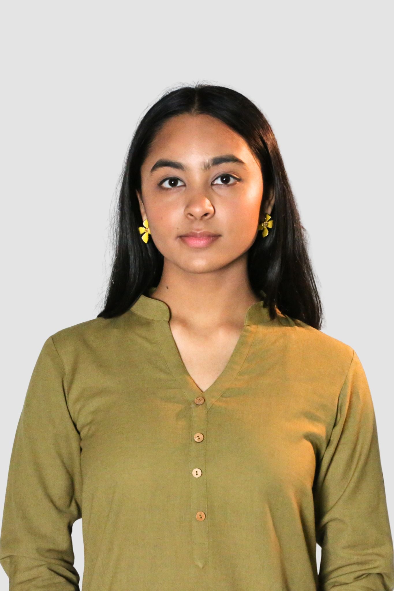 Olive Bloom Co-ord Set (Top)