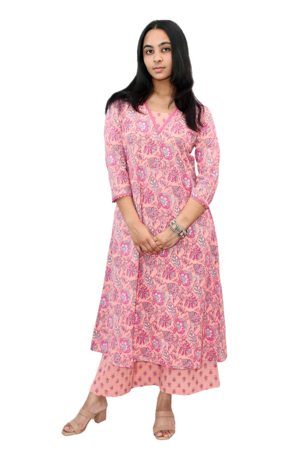 Kesar Kohra Cotton Kurta