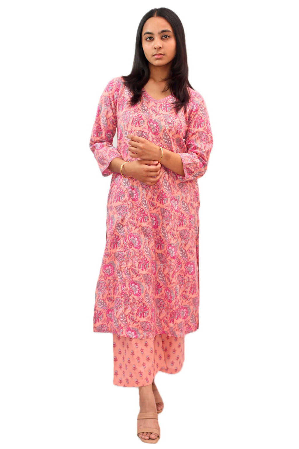 Kesar Kohra Cotton Kurta