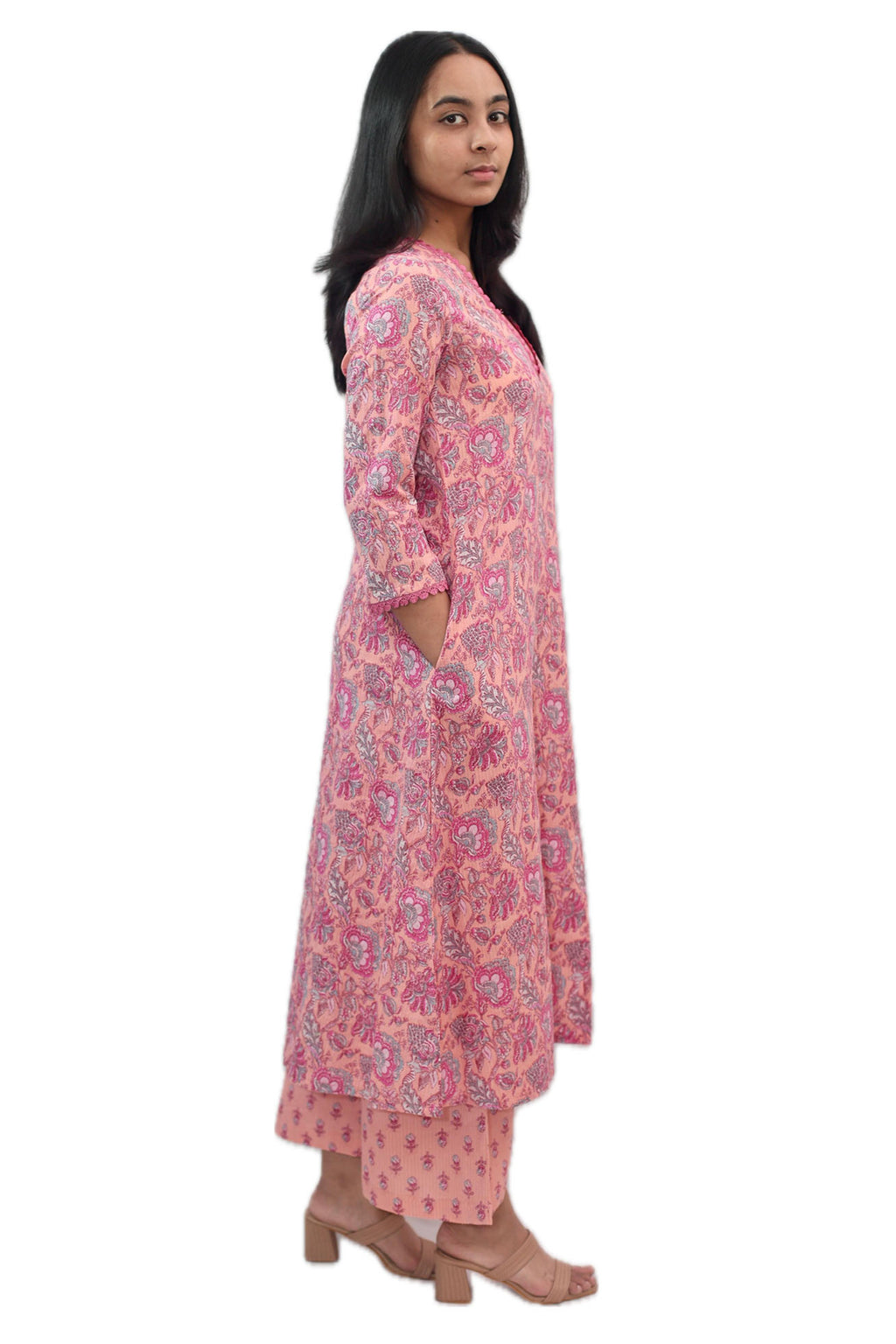 Kesar Kohra Cotton Kurta