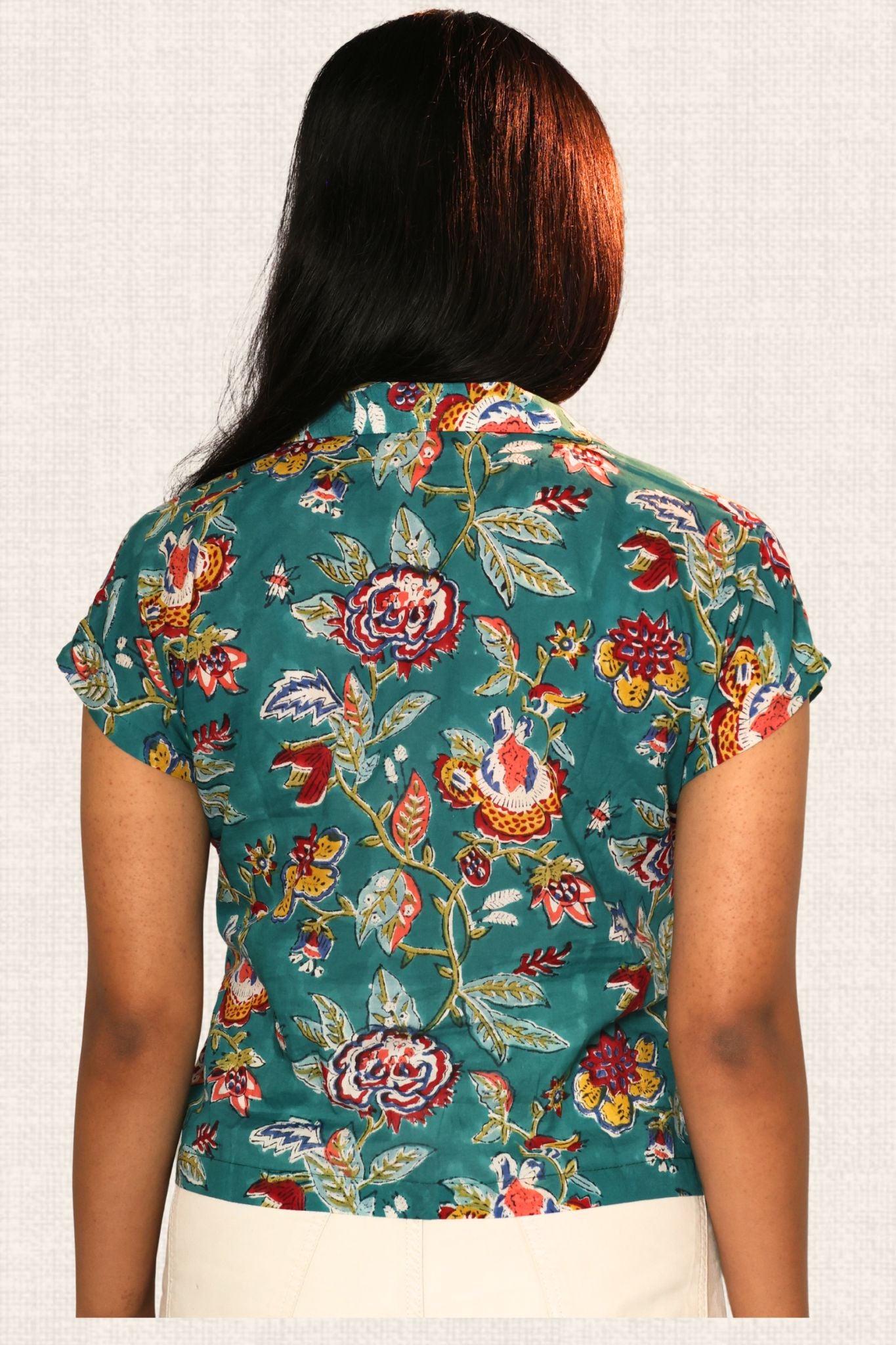 Garden Grace Teal Top