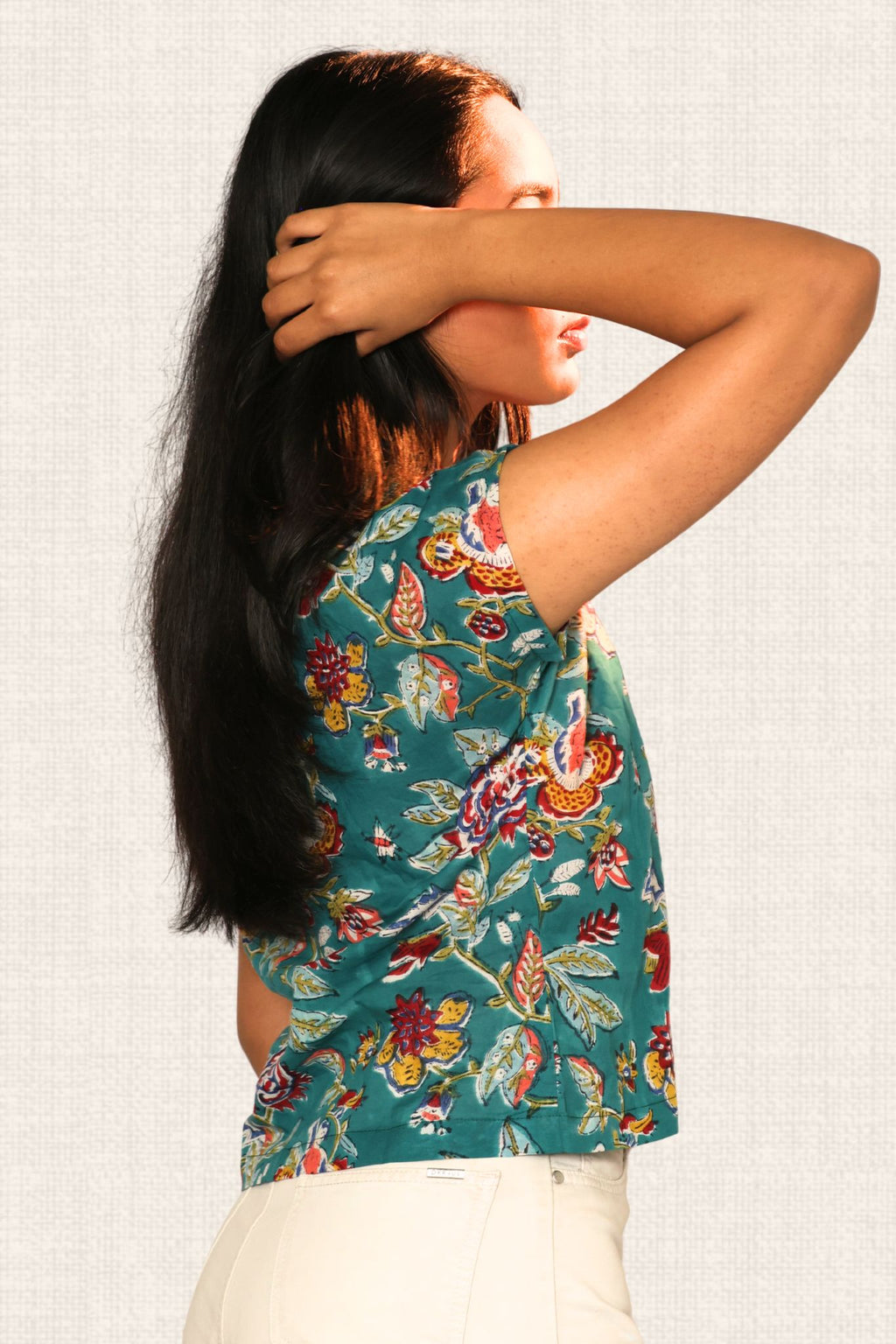 Garden Grace Teal Top