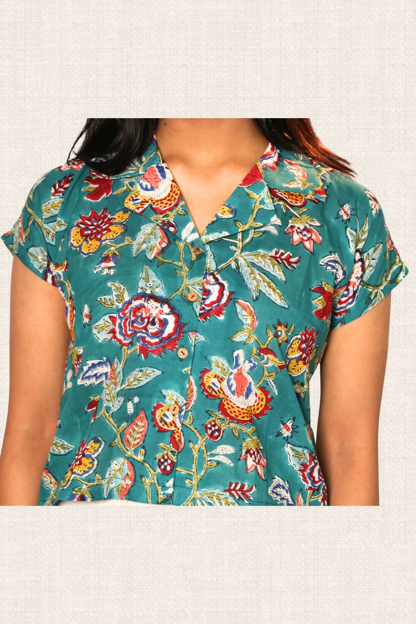 Garden Grace Teal Top