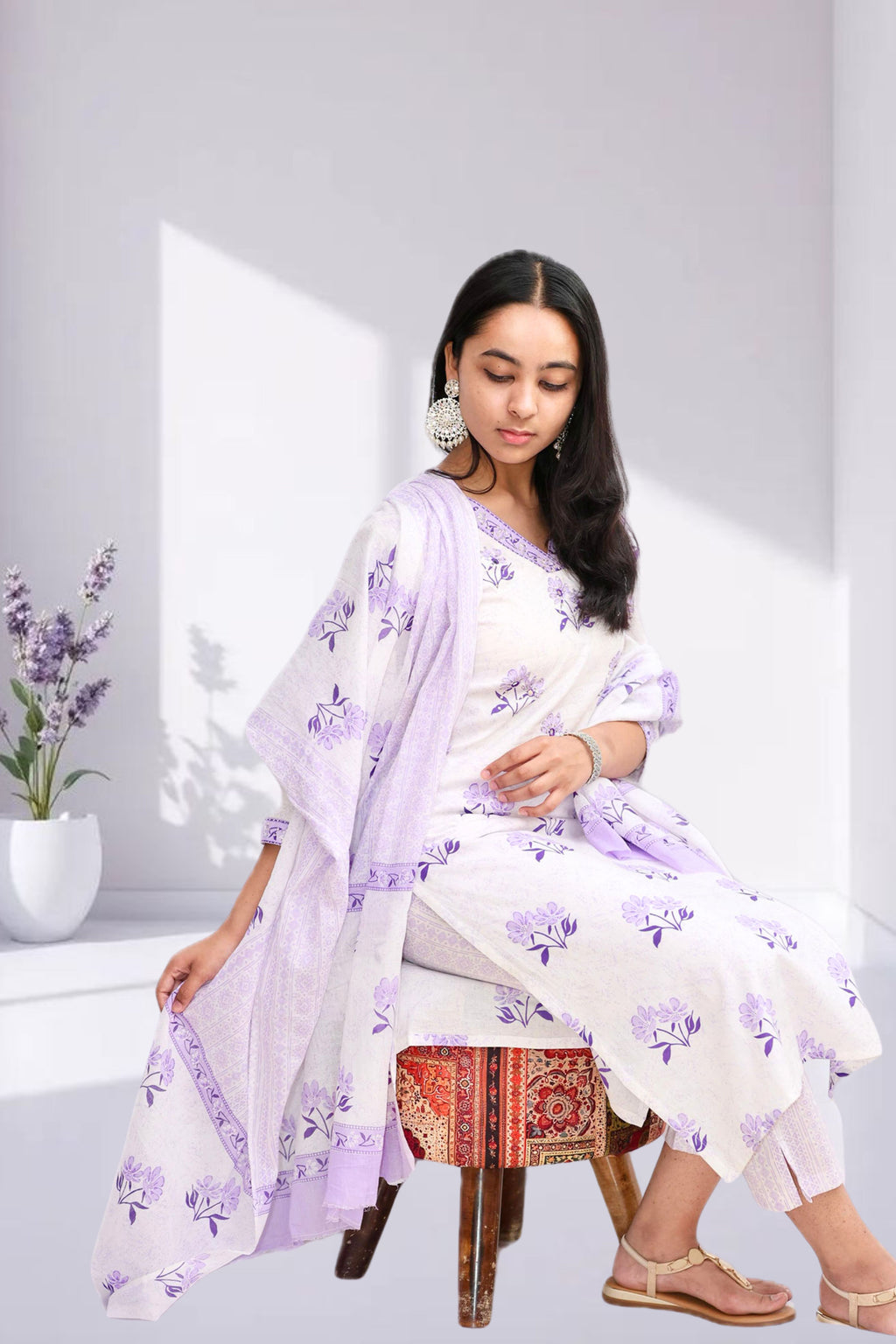 Gulbahar Cotton Kurta