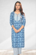 Neer Indigo Straight Kurta