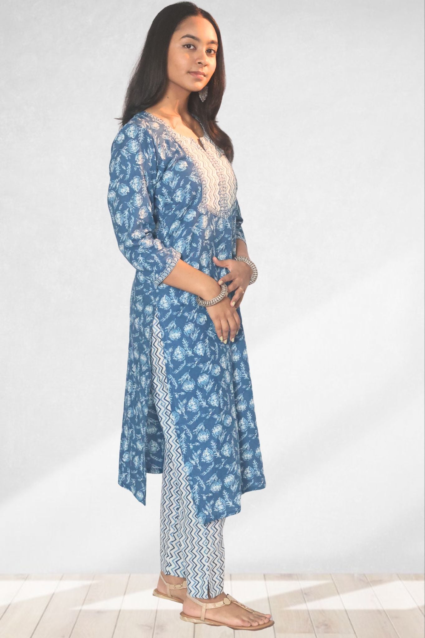 Neer Indigo Straight Kurta