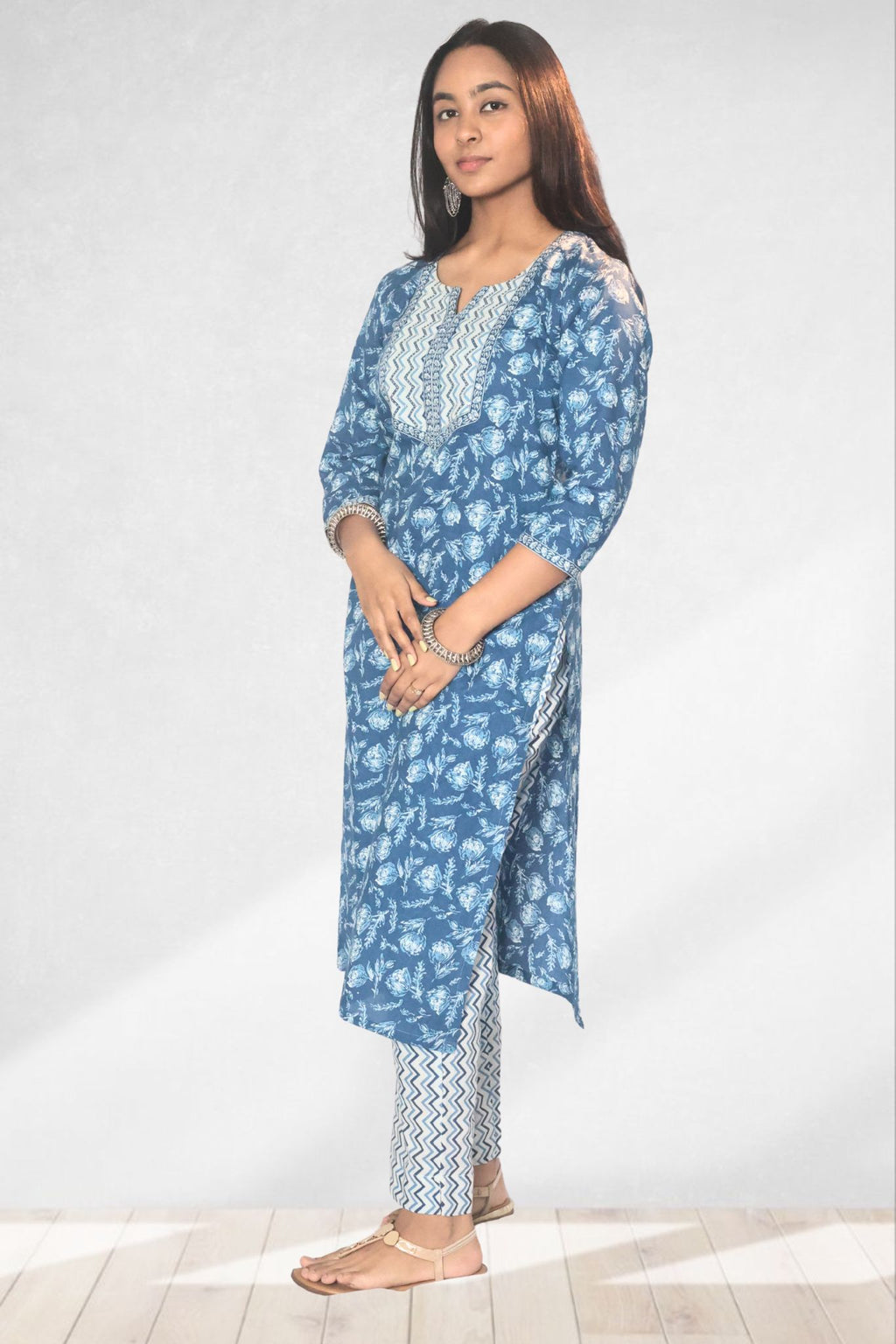 Neer Indigo Straight Kurta