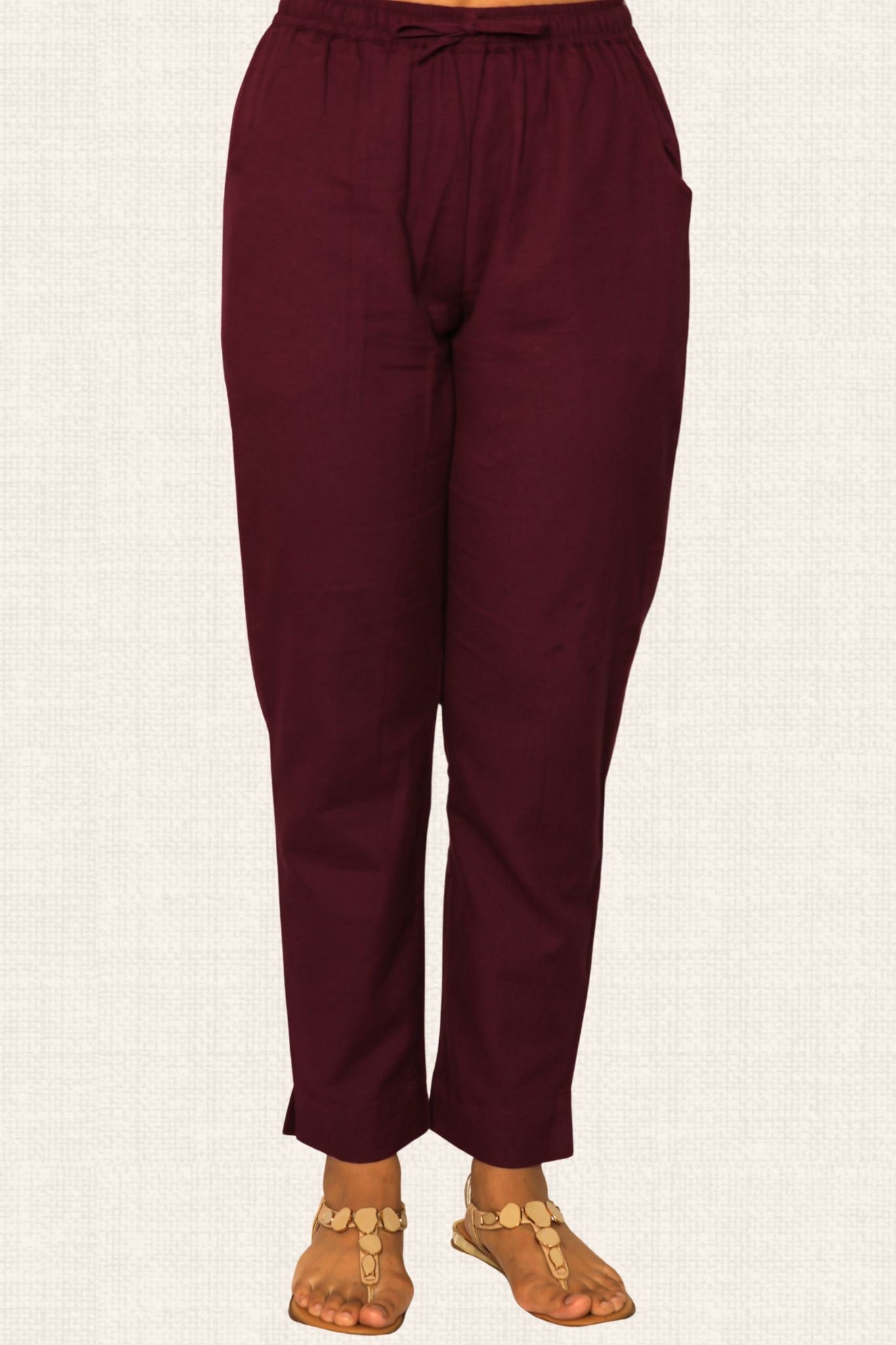 Gulmohar Wine Co-ord Set Pant